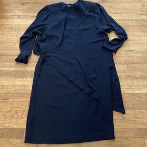 Vintage Pierre Cardin black dress size 12